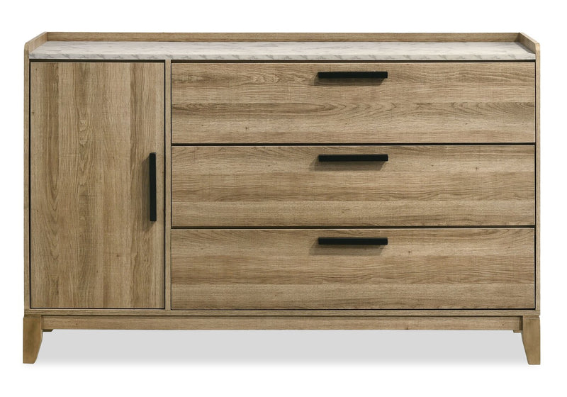 Sable 5-Piece Full Bedroom Set - Light Brown