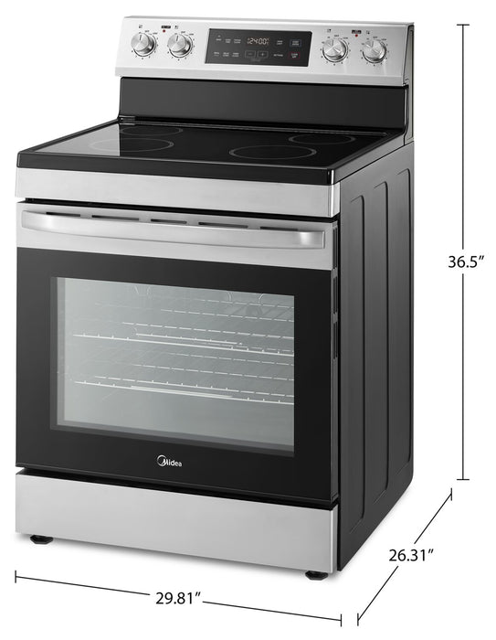 Midea 30\" 6.3 Cu. Ft. Electric Range - MER30B14ASTC 