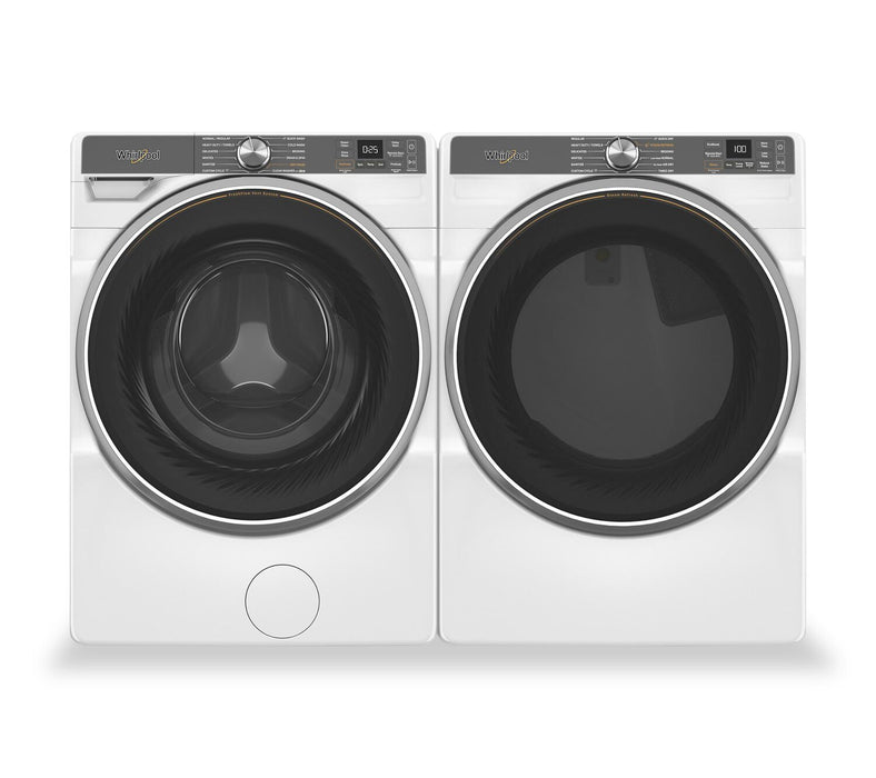 Whirlpool 5.8 Cu. Ft. Front-Load Washer with FreshFlow™ Vent System and 7.4 Cu. Ft. Electric Dryer 