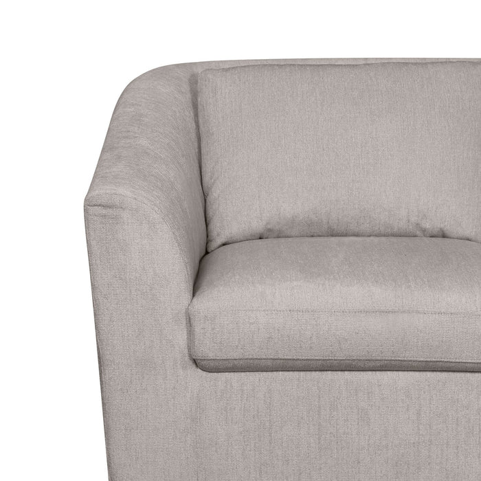 Envy 3-Piece Chenille Fabric Sectional - Fog Grey