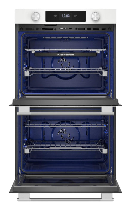 KitchenAid 30\" Smart Electric Double Wall Oven - White - KOED730SWH