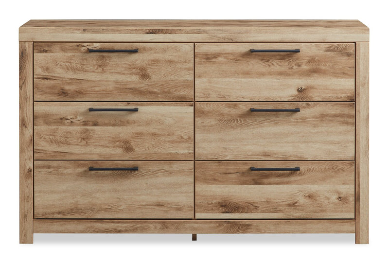 Derekson Bedroom 6-Drawer Dresser, 58.7\"W x 36.4\"H - Natural 