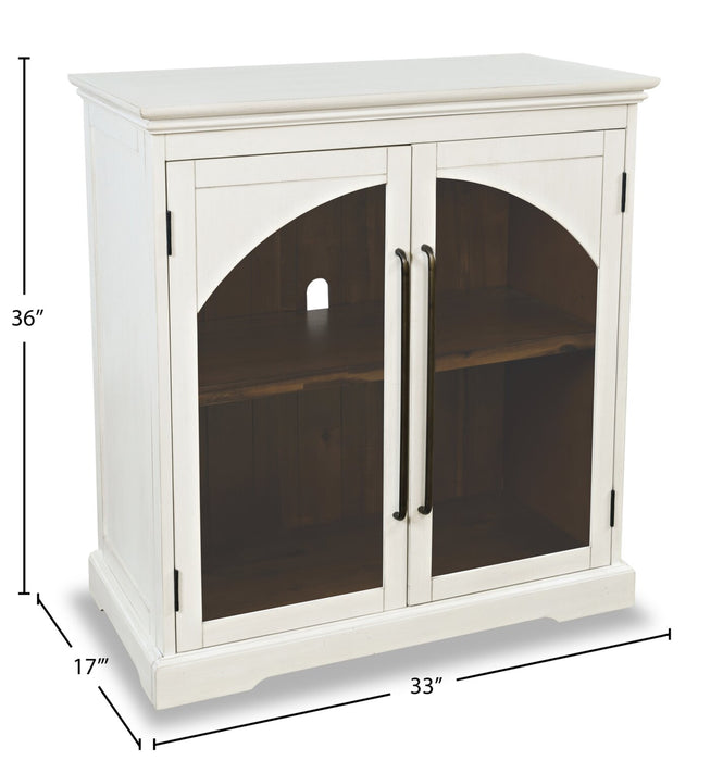 Twyla Solid Wood Accent Cabinet - White