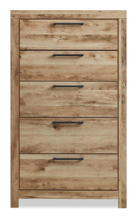 Derekson  Bedroom Chest of Drawers, 5-Drawer, 31.7\"W x 53.9\"H - Natural 