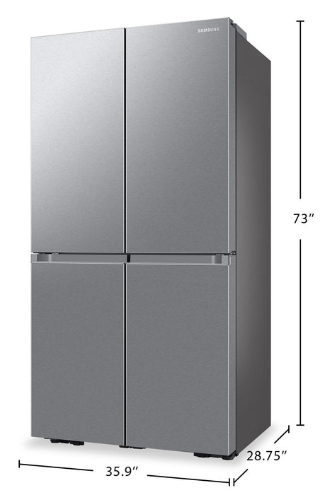 Samsung Bespoke 23 Cu. Ft. Counter-Depth 4-Door Flex™ Refrigerator with Beverage Centre™ - RF23DG9600SRAC