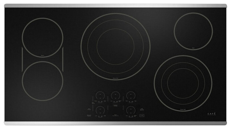 Cafe 36\" 5-Element Electric Cooktop - Stainless - CEP90362TSS 
