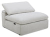 Sky Modular 44\" Fabric Armless Power Reclining Chair with Feather Down Cushions - Nathan Wheat