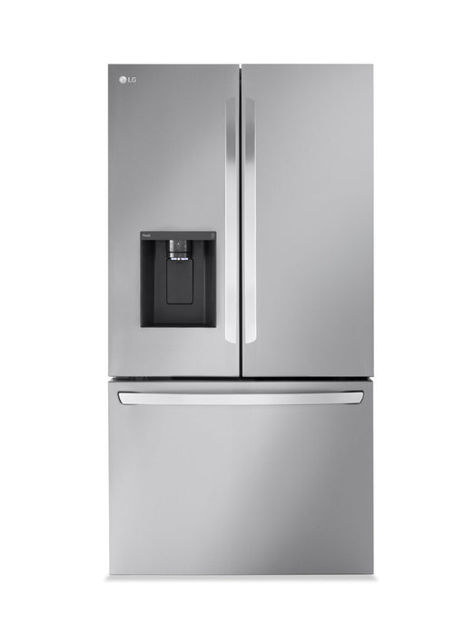 LG 36\" 26 Cu. Ft. French-Door Counter-Depth MAX™ Refrigerator - Smudge Proof Stainless Steel - LRFXC… 