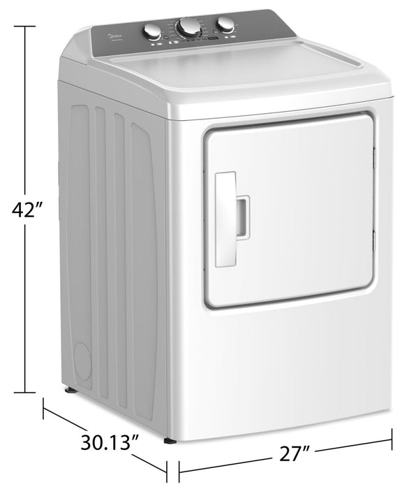 Midea 6.7 Cu. Ft. Electric Dryer - White - MLE43A3AWW 