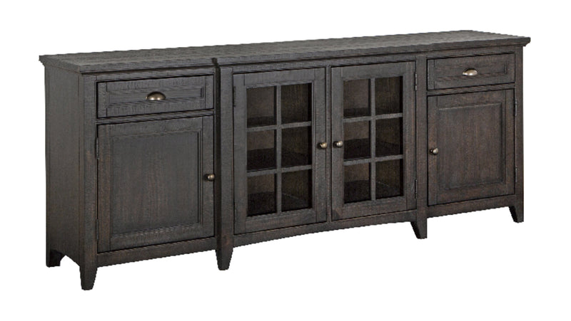 Wesley 80\" Traditional TV Stand with Storage and Cable Management for TVs up to 85\" - Graphite