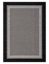 Milo 5'3\" x 7'7\" Flatweave Monochromatic Outdoor Rug – Grey 
