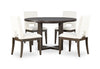 Zelda 5-Piece Round Dining Set - White