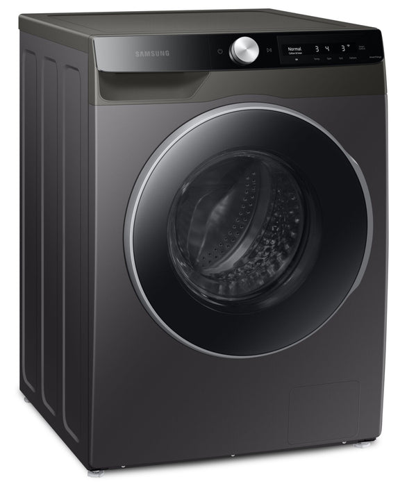 Samsung 24\" 2.9 Cu. Ft. Front-Load Steam Washer - Grey - Stackable - WW25B6900AX/AC 