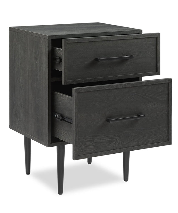 Brax Nightstand - Black Oak