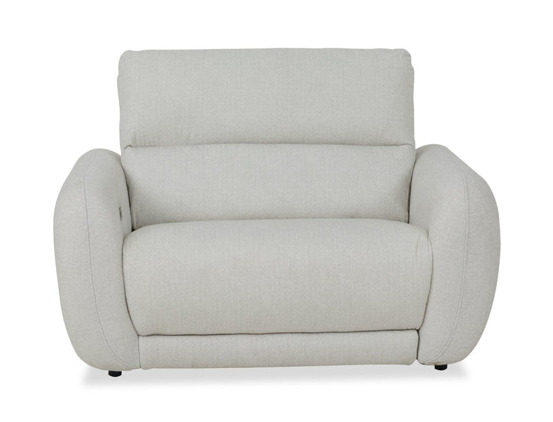 Cindy Crawford Home Kailyn 54\" Fabric Power Reclining Chair with Power Headrest - Indigo