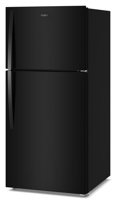 Whirlpool 29.5\" 19 Cu. Ft. Top Freezer Refrigerator with Total Coverage Cooling – Black - WRTX7419SB