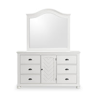 Ella Bedroom Dresser Mirror - White 