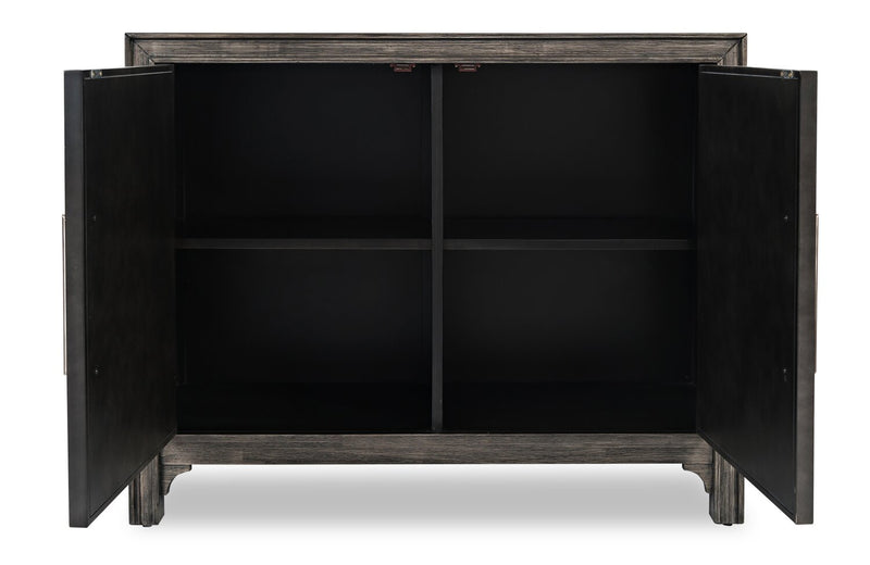 Keena Solid Wood Accent Cabinet - Grey