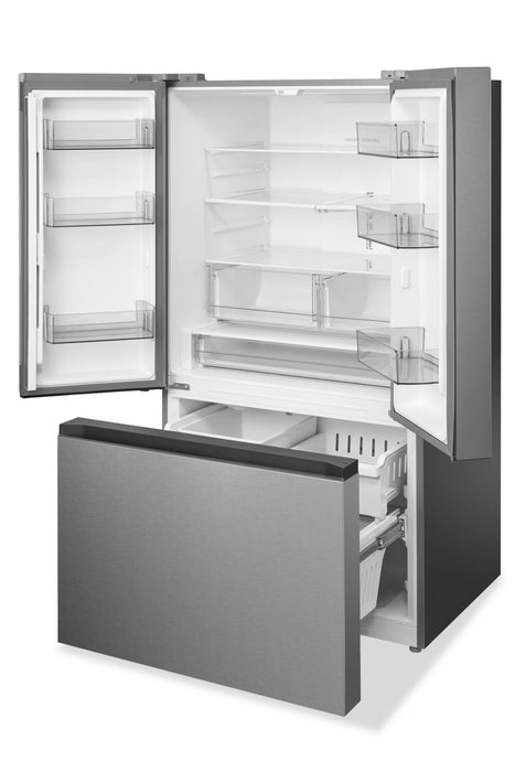 Midea 22.6 Cu. Ft. 33” Counter-Depth French Door Refrigerator with Ice Maker - MRF23I7AST