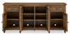 Wesley 70\" Traditional TV Stand with Storage and Cable Management for TVs up to 75\" - Toasted Nutmeg