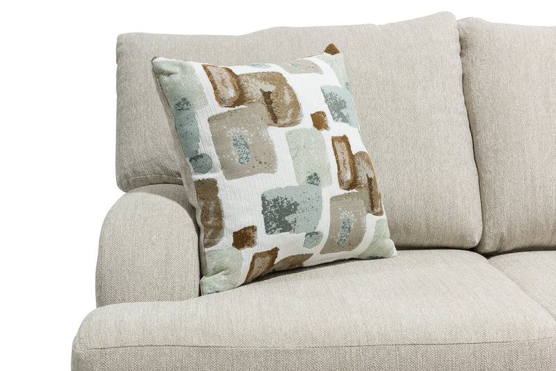 Nofia Chenille Loveseat - Linen 