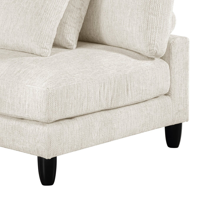 Lounge Modular 40\" Chenille Fabric Corner Chair - Beige