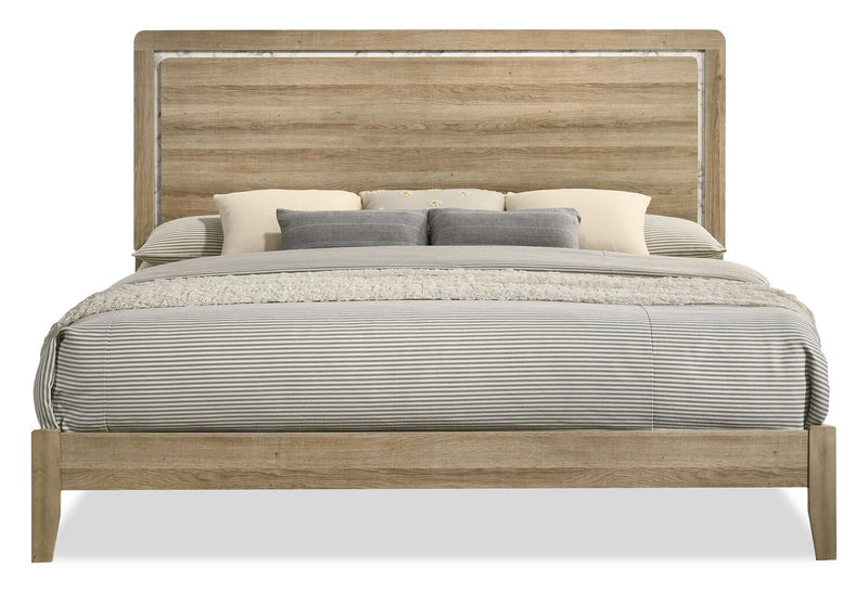 Sable King Bed - Light Brown