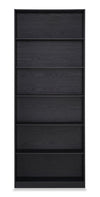 Simon 31.5\" 6-Shelf Bookcase - Black