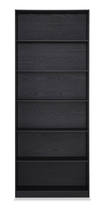 Simon 31.5\" 6-Shelf Bookcase - Black