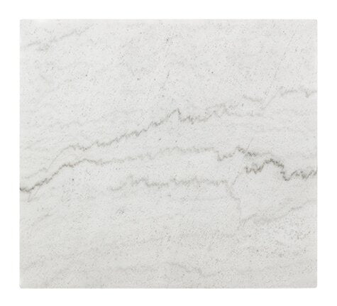 Webber 20\" Modern Marble End Table - White