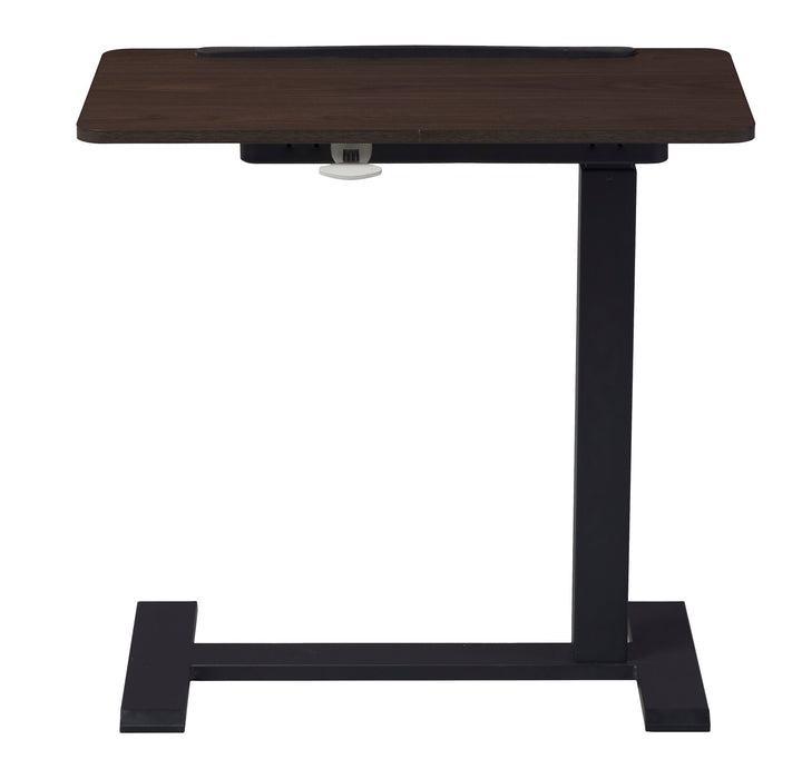 Aaron 26.77\" Height-Adjustable Office Desk with a Lift Top - Walnut