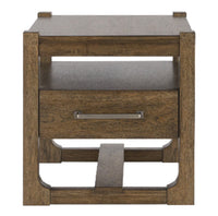 Gideon 24” Solid Wood Country-Style End Table - Brown