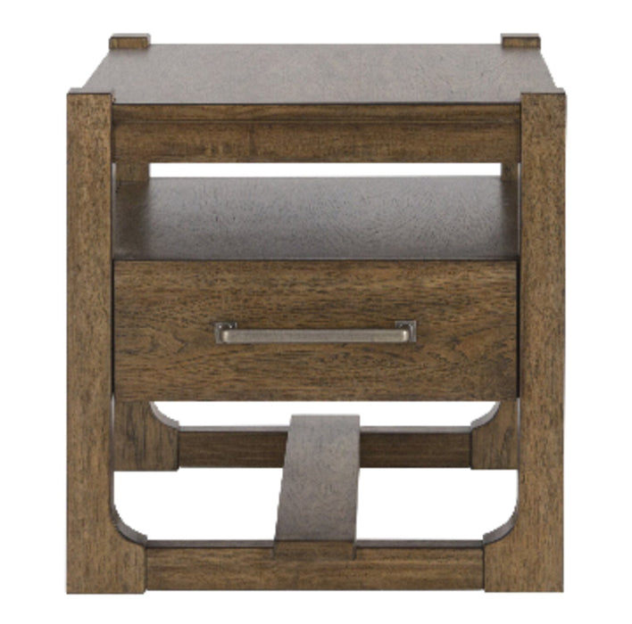 Gideon 24” Solid Wood Country-Style End Table - Brown