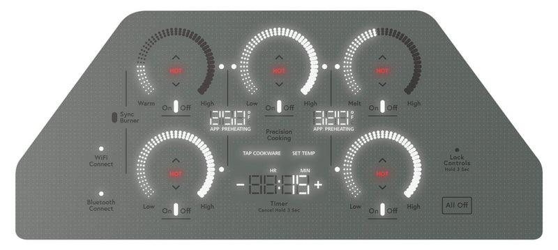 Cafe 36\" 5-Element Electric Cooktop - Stainless - CHP90362TSS 