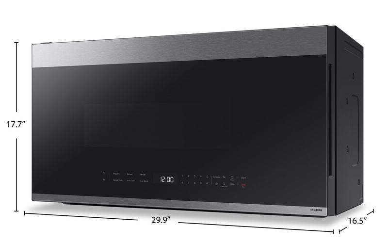 Samsung Bespoke 2.1 Cu. Ft. Over-the-Range Microwave with SmartThings Cooking - ME21DG6500SRAC