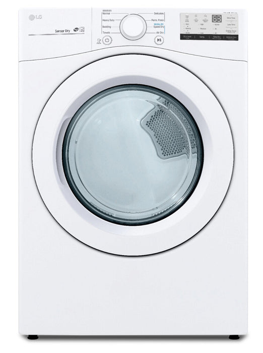 LG 7.4 Cu. Ft. Electric Dryer - White - Stackable - DLE3400W 