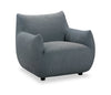 Luna 35.4\" Fabric Accent Chair - Grey