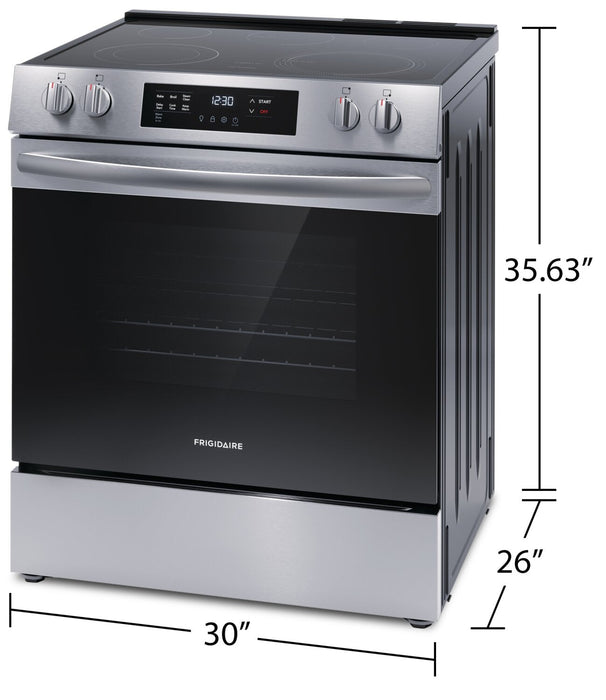 Frigidaire 5.3 Cu. Ft. Electric Range With EvenTemp™ Element and Five-Element Cooktop - Stainless St… 