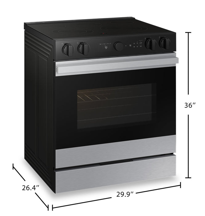 Samsung Bespoke 6.3 Cu. Ft. Electric Range with Oven Camera - NSE6DG8700SRAC 