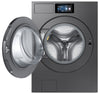 Samsung 6.1 Cu. Ft. Front Load Washer with AI Fabric Sensing – Dark Steel - WF90F53ADSA5