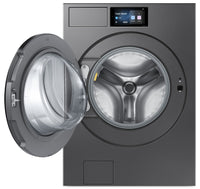 Samsung Bespoke 6.1 Cu. Ft. Front Load Washer with AI Fabric Sensing – Dark Steel - WF90F53ADSA5 