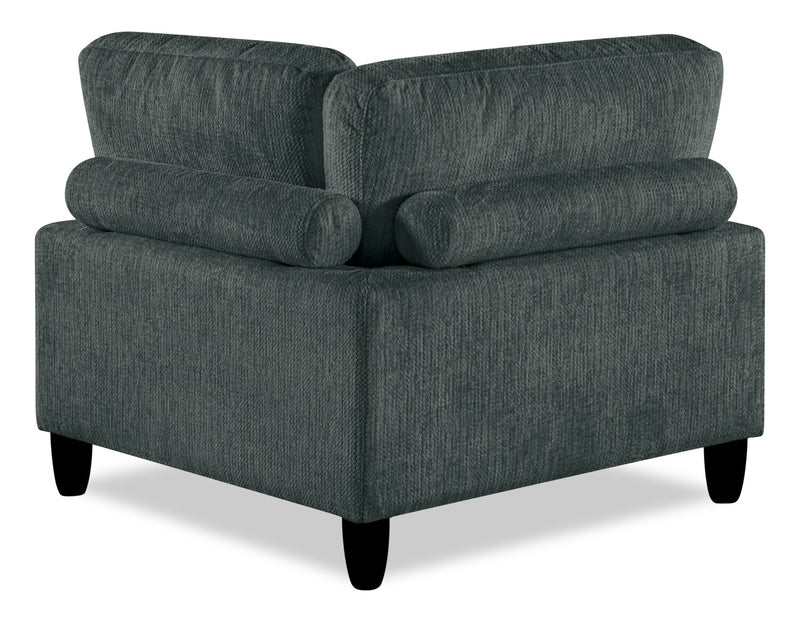 Lounge Modular 40\" Chenille Fabric Corner Chair - Beige