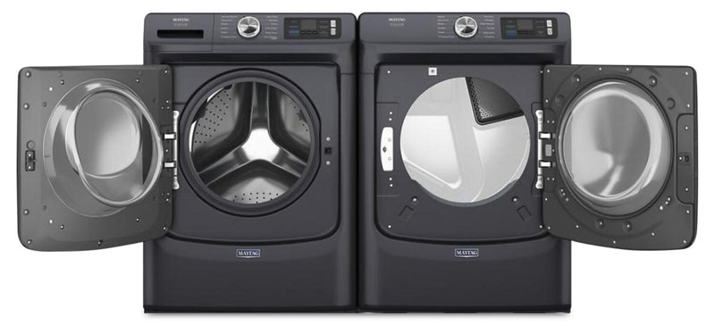 Maytag 5.8 Cu. Ft. Pet Pro Smart Front-Load Washer and 7.4 Cu. Ft. Gas Dryer - Midnight Steel