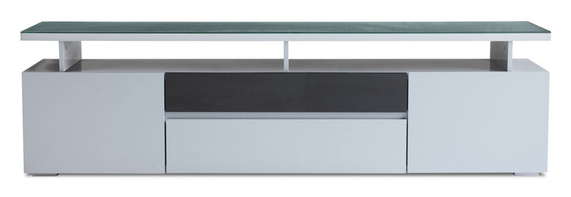 Adam 78\" Modern TV Stand with Storage and Cable Management for TVs up to 86\"- Grey