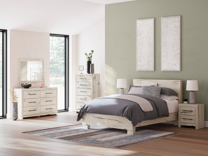 Derekson Queen Panel Bed - White