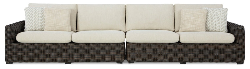 Halifax Patio Right and Left-Facing Loveseat Set