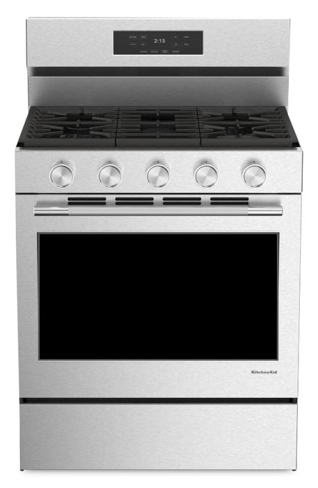 KitchenAid 5.0 Cu. Ft. Smart Freestanding Gas Range - PrintShield™ Stainless - KFGS330TPS