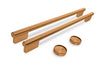 KitchenAid Handle Kit for 30” Double Wall Oven & Microwave Combo – Bronze – W11774417