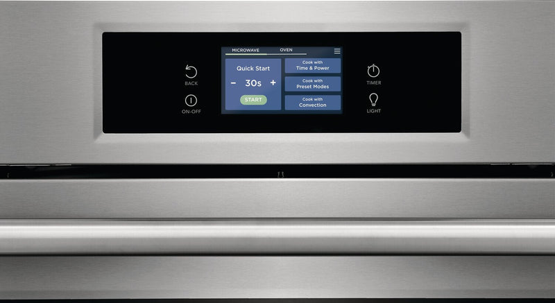 Frigidaire Professional 30\" 1.7/5.3 Cu. Ft. Electric Microwave and Wall Oven Combination with Total … 
