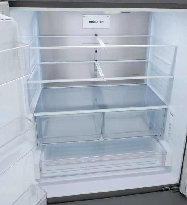LG 36\" 26 Cu. Ft. French-Door Counter-Depth MAX™ Refrigerator - Smudge Proof Stainless Steel - LRFXC… 